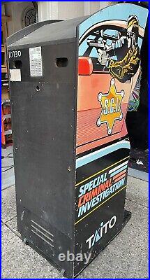 SPECIAL CRIMINAL INVESTIGATION ARCADE MACHINE by TAITO 1989 S. C. I. (Excellent)