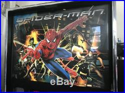 SPIDER-MAN PINBALL MACHINE by STERN SHOPPED + UPGRADED LED & SHAKER & SUBWOOFER