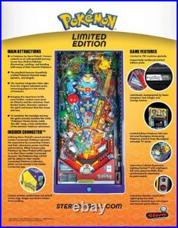 STERN POKEMON PINBALL LE LIMITED EDITION In Box. Pokémon 30th In Hand #477