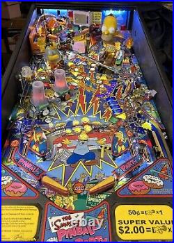 STERN SIMPSONS PINBALL PARTY PINBALL MACHINE HOME USE ONLY LEDs
