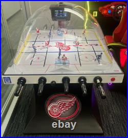 SUPER CHEXX PRO BUBBLE HOCKEY ARCADE MACHINE by ICE (Excellent) RARE