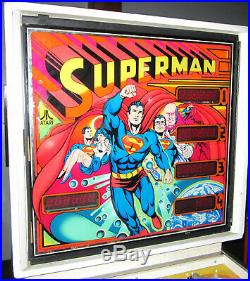SUPERMAN Arcade Pinball Machine by ATARI 1979 (Custom LED & Excellent Condition)