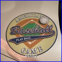 Schylling America's Baseball Game Pinball Machine Decorative Sign Original