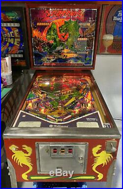 Scorpion Pinball Machine Williams Coin Op Arcade 1980 Free Shipping