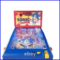 Sega Sonic The Hedgehog Tabletop Arcade Pinball Machine Working See Video
