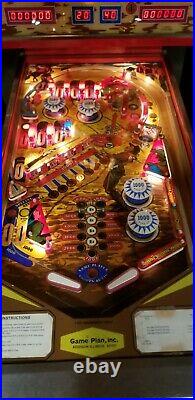Sharpshooter Pinball Machine By Game Plan 1979 Great Working Condition