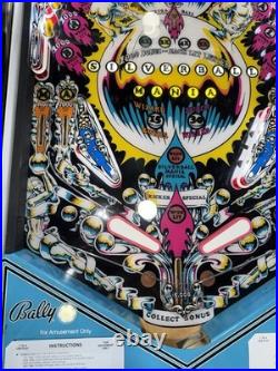 Silverball Mania Pinball Machine Bally 1980 Orange County Pinballs Free Shipping