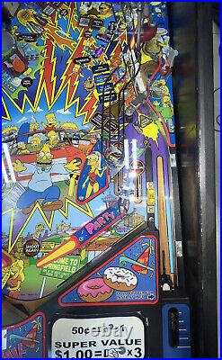 Simpsons Pinball Party Machine Stern Free Shipping LEDs Orange County Pinballs