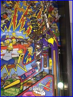 Simpsons Pinball Party Pinball Machine By Stern Coin Op LEDs Free Shipping
