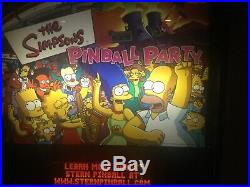 Simpsons Pinball Party Pinball Machine, Single Private Owner