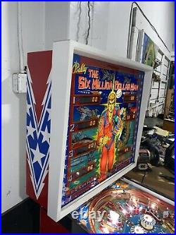Six Million Dollar Man Pinball Machine 1978 Bally LEDS Restored Free Shipping