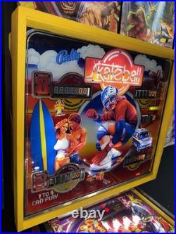 Skateball Pinball Machine Bally 1980 Restored Skateboard Orange County Pinballs Skateball Pinball Machine Bally 1980 Restored Skateboard Orange County Pinballs