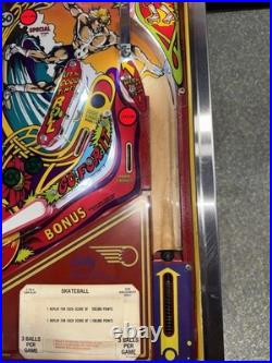 Skateball Pinball Machine Bally 1980 Restored Skateboard Orange County Pinballs Skateball Pinball Machine Bally 1980 Restored Skateboard Orange County Pinballs