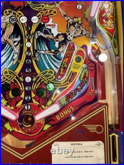 Skateball Pinball Machine Bally 1980 Restored Skateboard Orange County Pinballs Skateball Pinball Machine Bally 1980 Restored Skateboard Orange County Pinballs