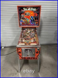 Solar Fire Pinball machine Williams 1981 Orange County Pinballs FREE SHIPPING