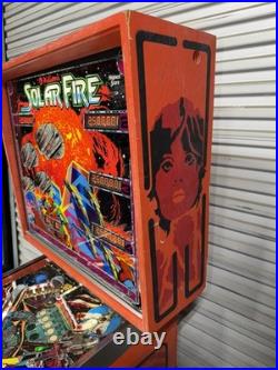 Solar Fire Pinball machine Williams 1981 Orange County Pinballs FREE SHIPPING