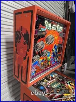 Solar Fire Pinball machine Williams 1981 Orange County Pinballs FREE SHIPPING