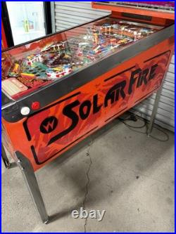 Solar Fire Pinball machine Williams 1981 Orange County Pinballs FREE SHIPPING
