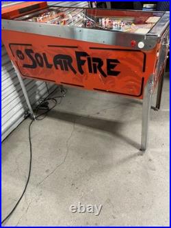 Solar Fire Pinball machine Williams 1981 Orange County Pinballs FREE SHIPPING