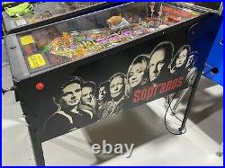 Sopranos Pinball Machine Stern LEDS 2007 HBO Mafia Free Shipping