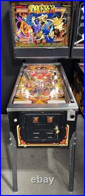 Sorcerer Pinball Machine Williams 1985 LEDS Orange County Pinballs FREE SHIP