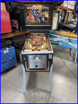 Sorcerer Pinball Machine Williams 1985 LEDS Orange County Pinballs FREE SHIP
