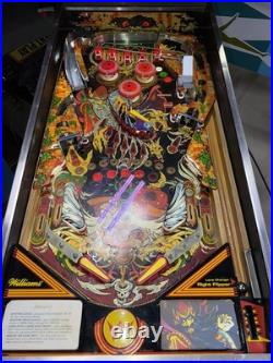 Sorcerer Pinball Machine Williams 1985 LEDS Orange County Pinballs FREE SHIP
