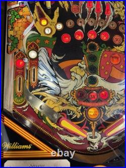 Sorcerer Pinball Machine Williams 1985 LEDS Orange County Pinballs FREE SHIP