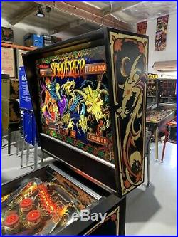 Sorcerer Pinball Machine Williams Coin Op Arcade 1985 LEDs