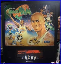 Space Jam Pinball Machine Fully Refurbished Leds Rare Sega 1996 Michael Jordan