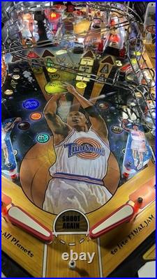 Space Jam Pinball Machine Fully Refurbished Leds Rare Sega 1996 Michael Jordan