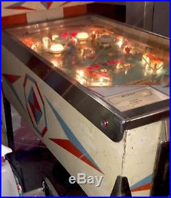 Spin a Card Gottlieb Pinball Machine Rare Vintage Excellent Condition Up Down