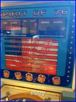 Spirit of 76 Micro Manufacturing Pinball Machine- RARE