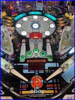 Star Trek Next Generation Pinball Machine A Beauty Works And Plays Great