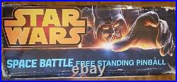 Star Wars Space Battle Free Standing Pinball New in Box -2013 Model Read