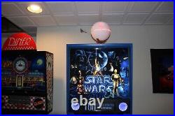 Star Wars Star Trek motion lighted pinball machine topper, Data East, Stern Wms