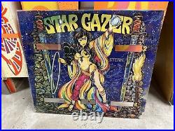 Stargazer Original Backglass STERN RARE HOLY GRAIL Star Gazer Vintage Authentic