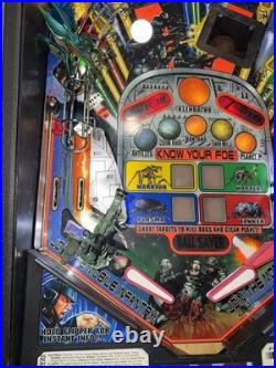 Starship Troopers Pinball Machine Sega 1997 Orange County Pinballs Free Shipping