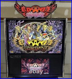 Stern Aerosmith Limited Edition Pinball Machine With Rare Stern Factory Topper