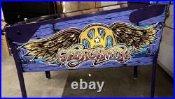 Stern Aerosmith Limited Edition Pinball Machine With Rare Stern Factory Topper