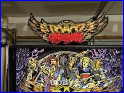 Stern Aerosmith Limited Edition Pinball Machine With Rare Stern Factory Topper