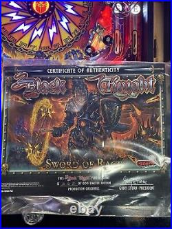 Stern Black Knight Sword Of Rage Le Pinball Machine Limited Edition Stern Dealer