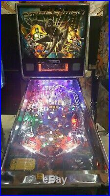 Stern Black Spiderman Limited Edition LE pinball machine HUO Steve Richie signed