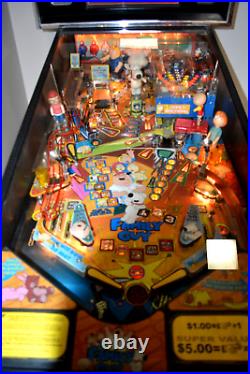 Stern FAMILY GUY pInball game-featuring Peter, Lois, Meg, Chris, Stewie &Brian