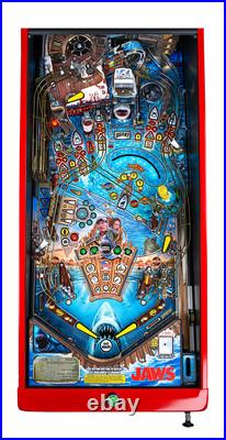 Stern Jaws 50th Anniversary Premium Pinball Machine Stern Dealer Blood Red