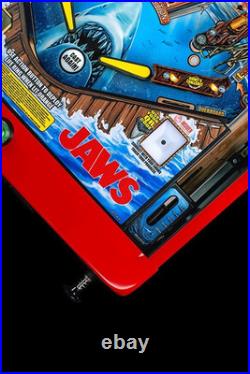 Stern Jaws 50th Anniversary Premium Pinball Machine Stern Dealer Blood Red