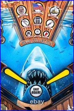 Stern Jaws 50th Anniversary Premium Pinball Machine Stern Dealer Blood Red Stern Jaws 50th Anniversary Premium Pinball Machine Stern Dealer Blood Red