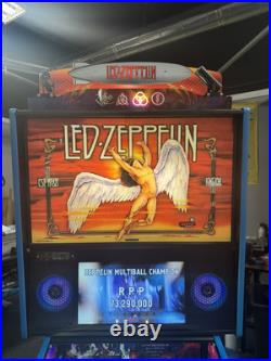 Stern Led Zeppelin Limited Edition Pinball Machine Stern Dealer Topper 2021