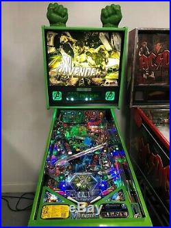 Stern Marvel Hulk Avengers Pinball Machine Le Only 250 Made Incredible Rare