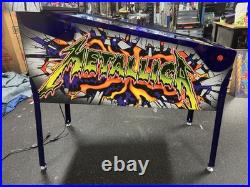 Stern Metallica Pro Edition Pinball Machine Stern Dealer One Of A Kind Beauty